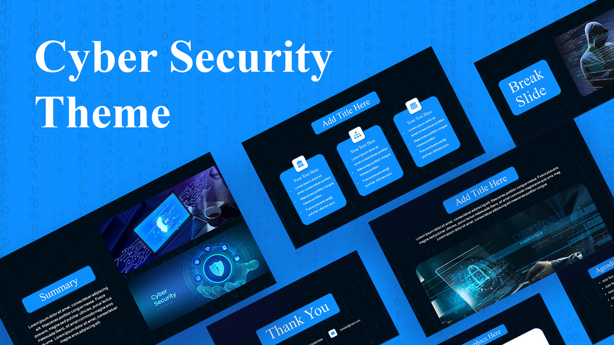 Cyber Security PPT Presentation Theme