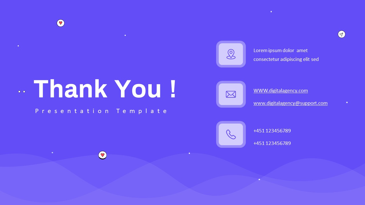 Digital Agency PowerPoint Theme Thankyou