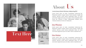 Magazine PowerPoint Template About Us Slide