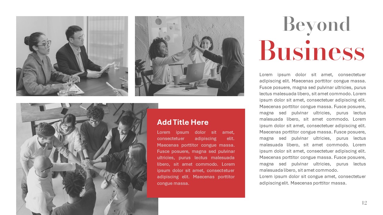 Magazine PowerPoint Template Beyond Business Slides