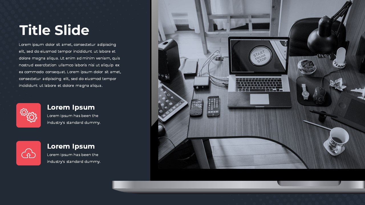 Portfolio PowerPoint Theme text