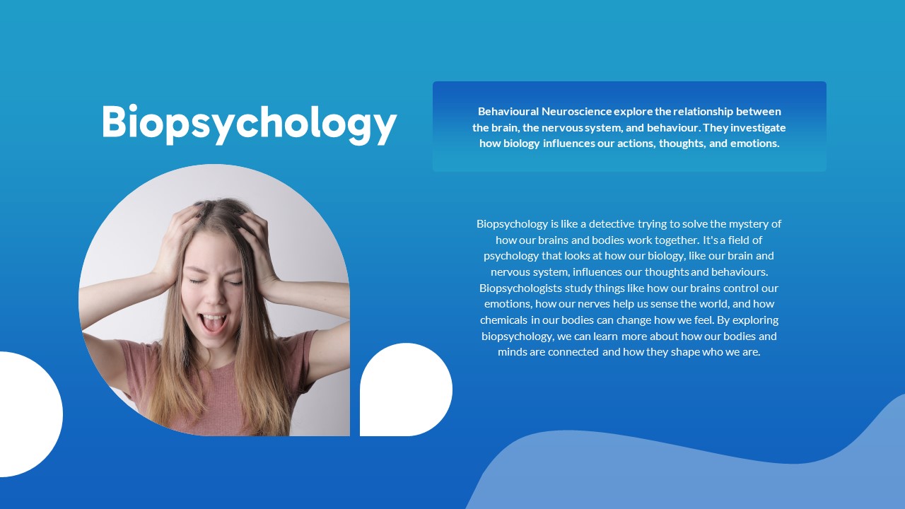 Psychology PowerPoint Template Free biopsychology