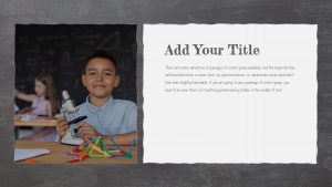 School PowerPoint Theme Add Title