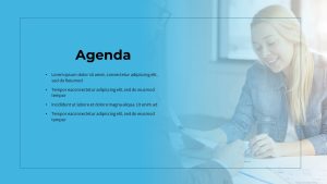 Software Consulting PowerPoint Theme Agenda Slide