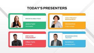 Today's Presenters PowerPoint Template