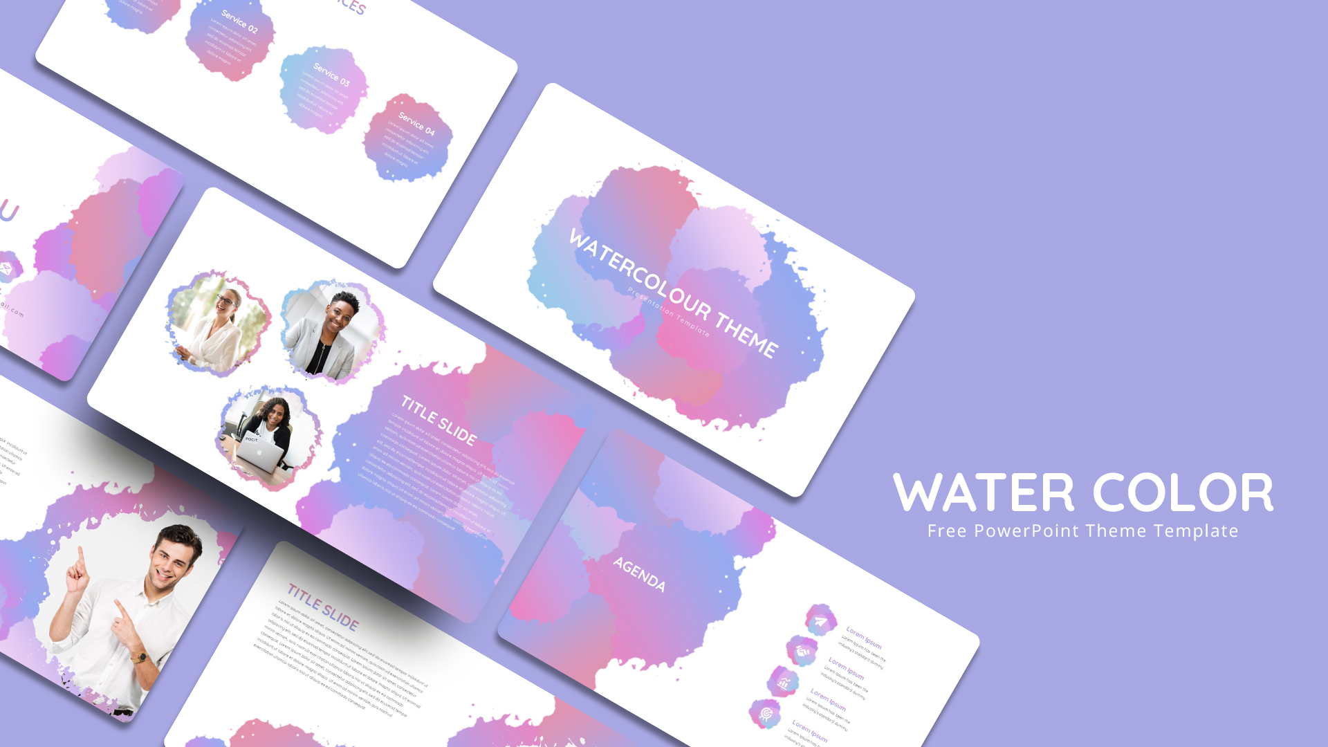 Watercolor PowerPoint Theme Featured Image