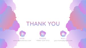 Watercolor PowerPoint Theme Thank You Slide