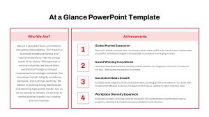 At a Glance PowerPoint Templates slide