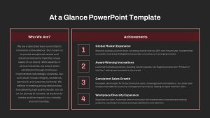 At a Glance PowerPoint Templates slides