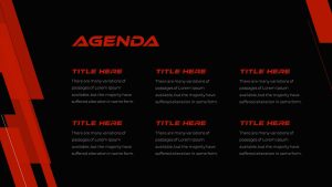 Bike PowerPoint Theme agenda slide