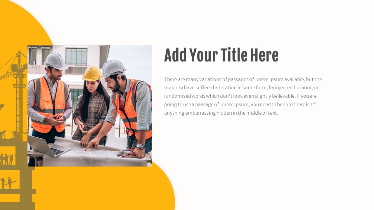 Construction Presentation Theme For PowerPoint Title