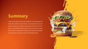 Food Theme PowerPoint Presentation summary slide