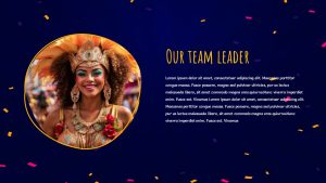 Free PowerPoint And Google Slides Carnival Templates Team Leader Slide For Presentation