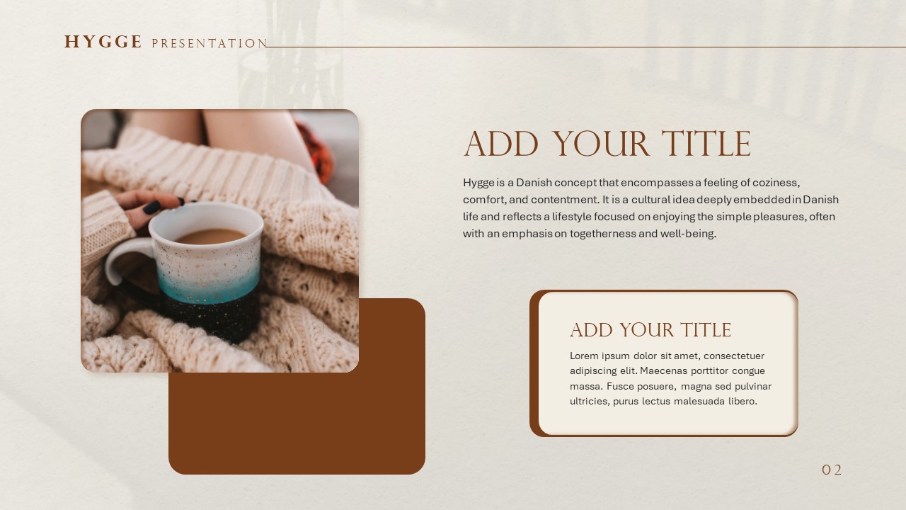 Hygge PowerPoint Template title