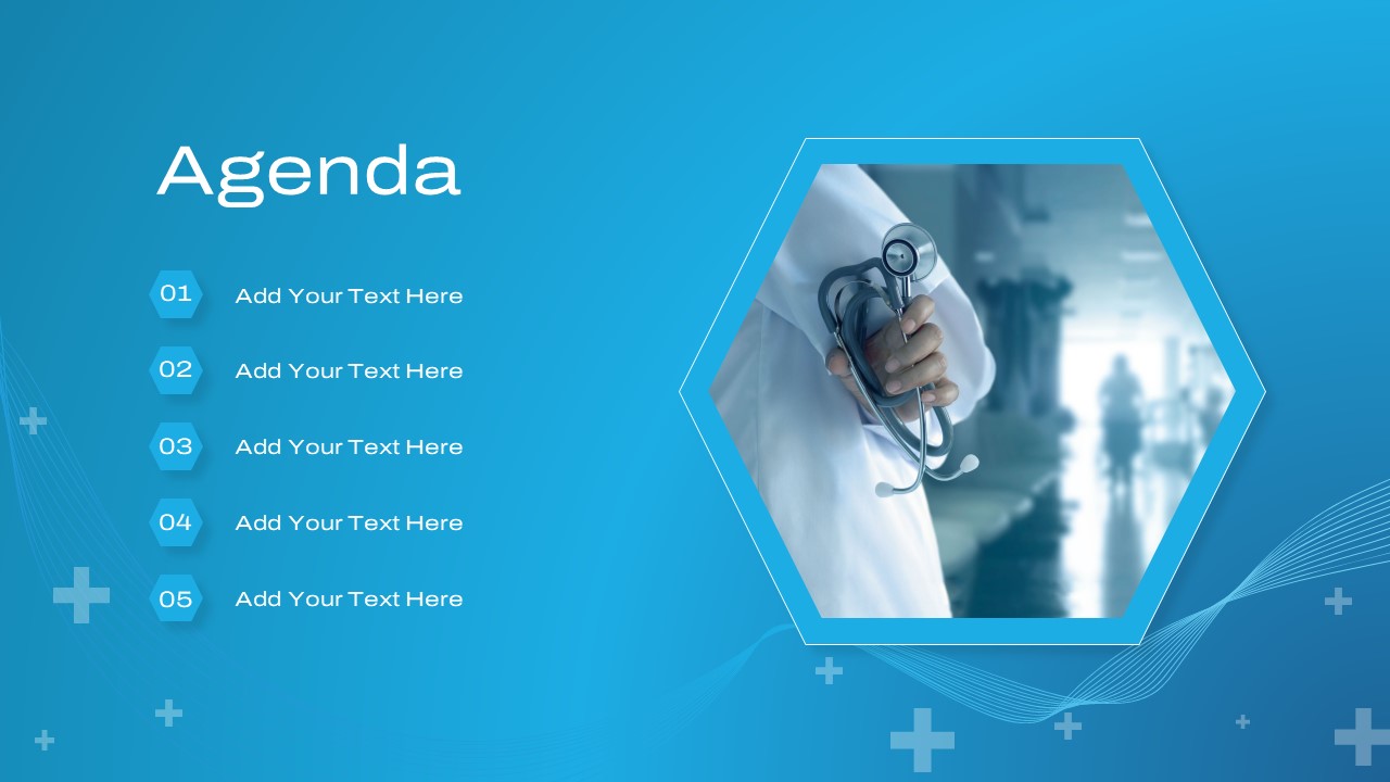 Medical PowerPoint Presentation Theme agenda slide