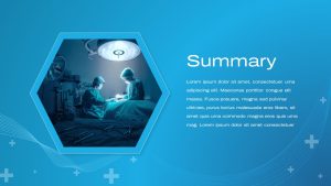 Medical PowerPoint Presentation Theme summary slide