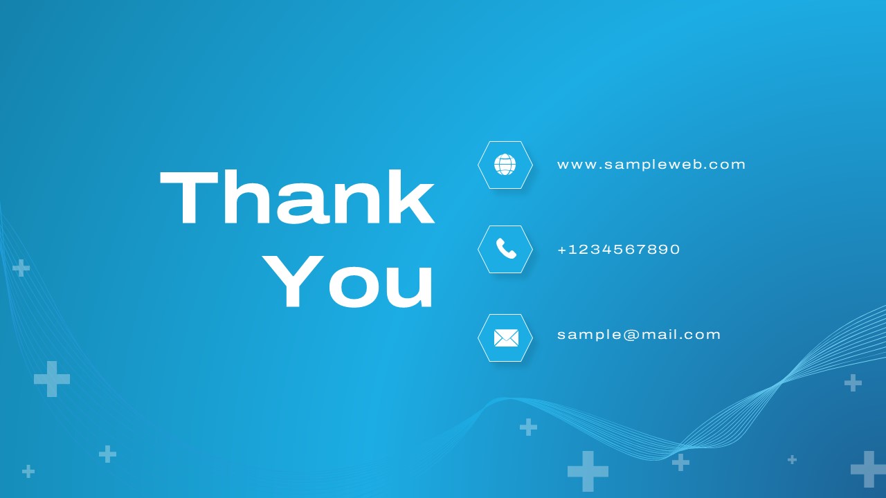 Medical PowerPoint Presentation Theme thank you slide