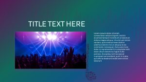 Music PowerPoint Presentation Theme title slide