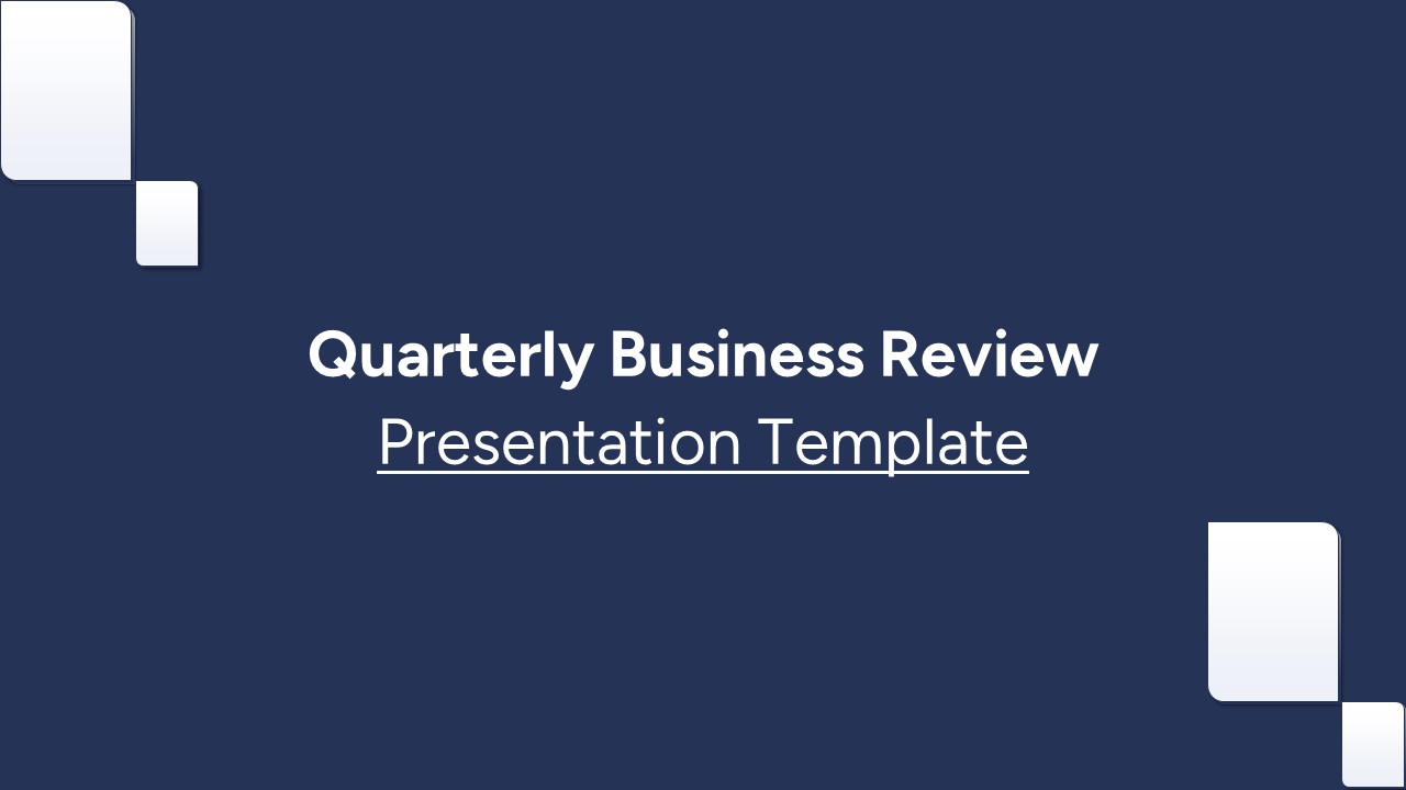 Quarterly Business Review PowerPoint Template