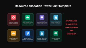 Resource Allocation PPT Template Black