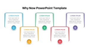 Why Now Powerpoint Template Five Column Layout