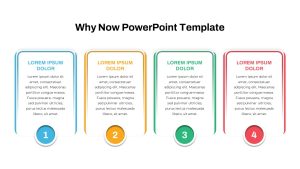 Why Now Powerpoint Template Four Column Layout