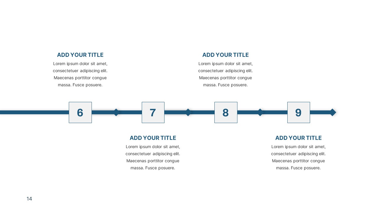 Clean Corporate Deck PowerPoint Template line slides