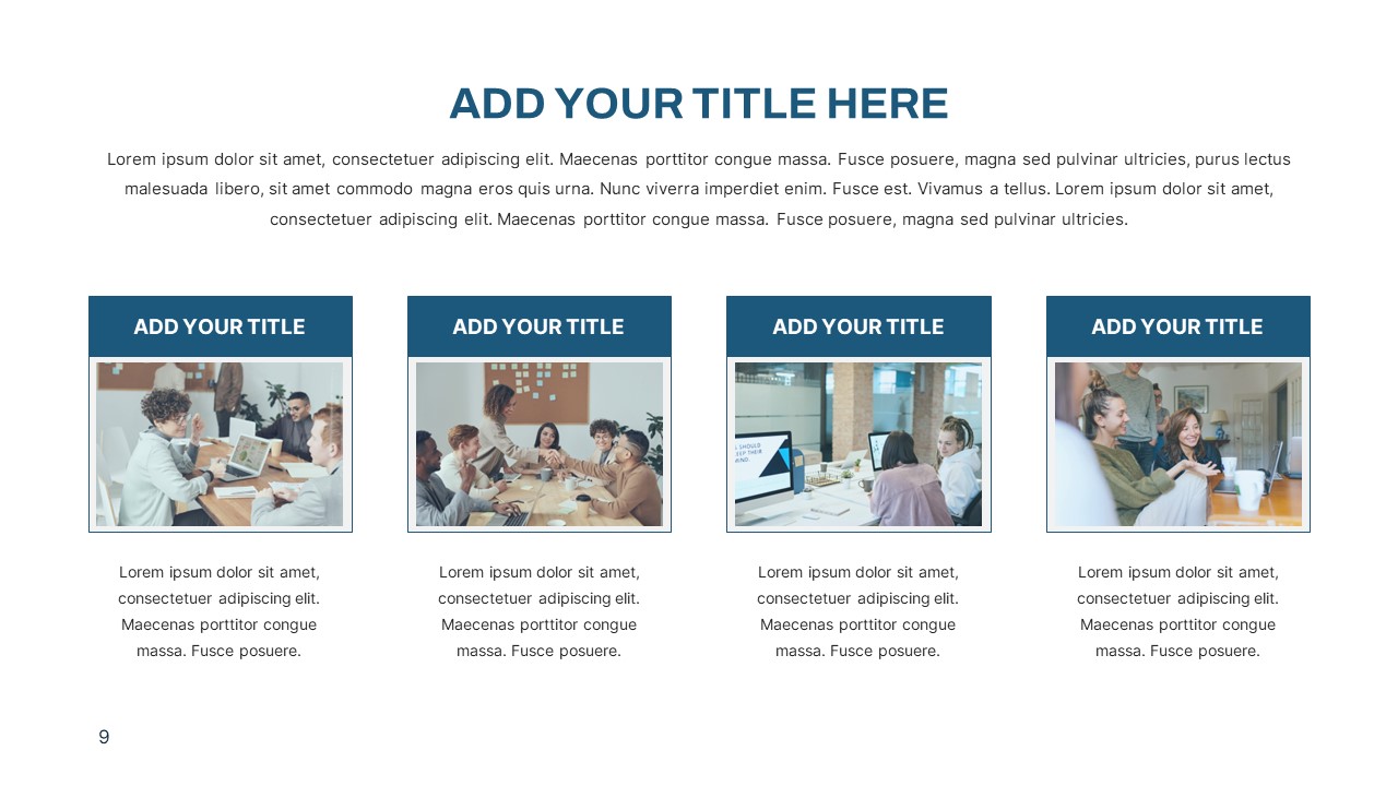 Clean Corporate Deck PowerPoint Template section