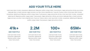 Clean Corporate Deck PowerPoint Template text slide