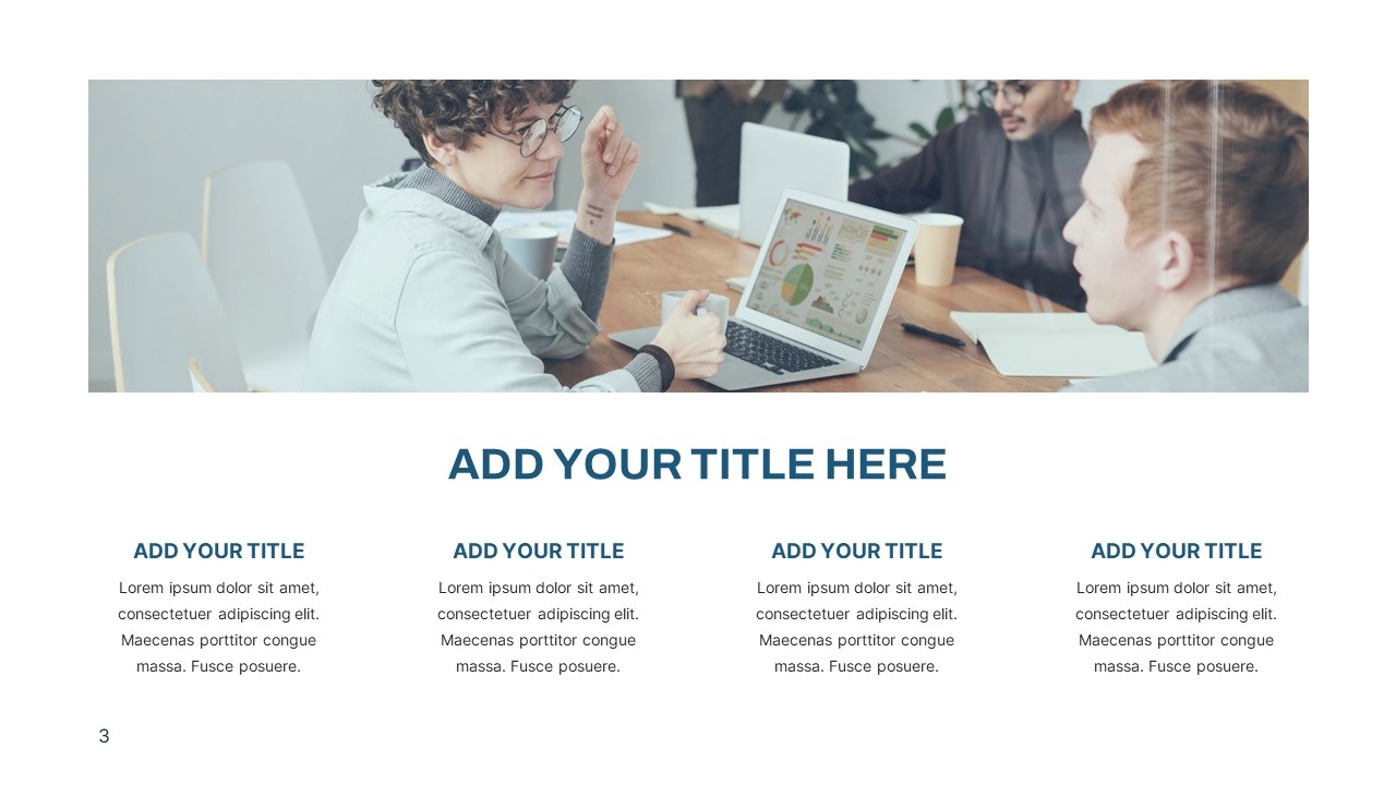 Clean Corporate Deck PowerPoint Template title slide