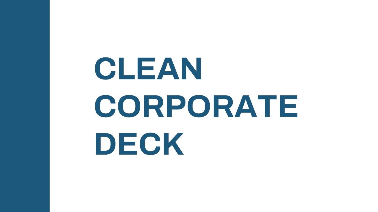 Clean Corporate Deck PowerPoint Template