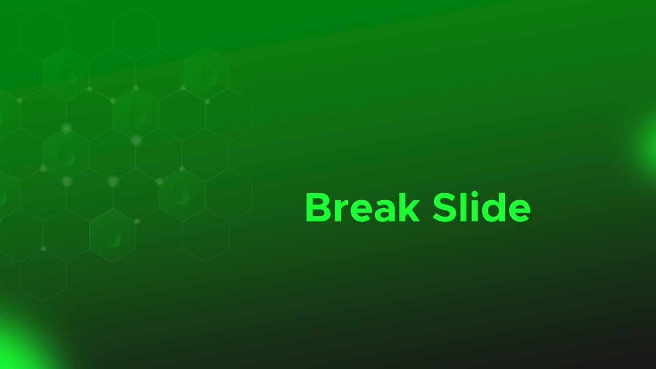 Cyber Security PPT Theme break slide