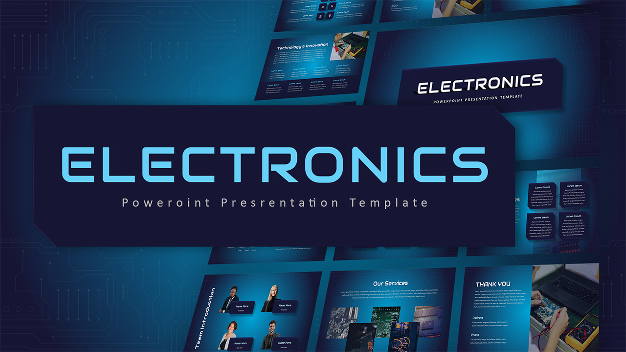 Free Electronics PowerPoint Template featured image