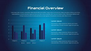 Free Electronics PowerPoint Template financial overview