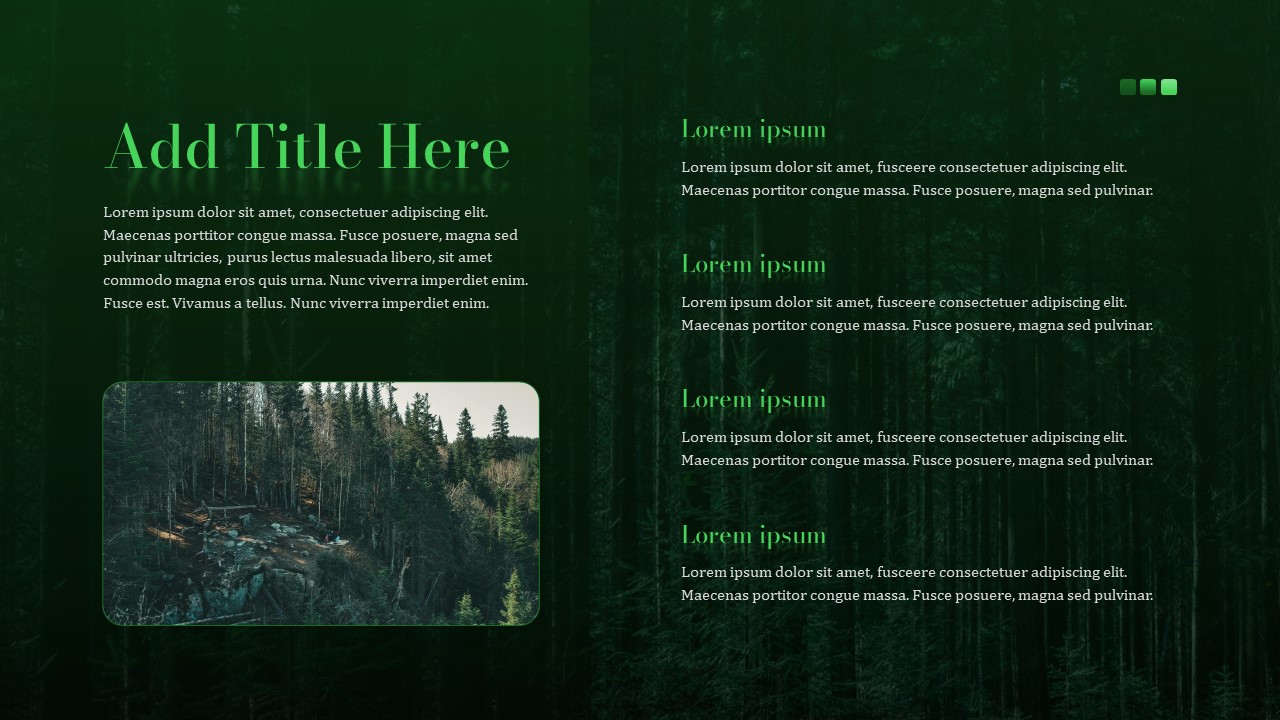 Free Forest PowerPoint Presentation Slide