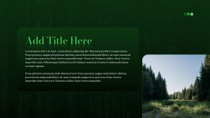 Free Forest PowerPoint Presentation Template