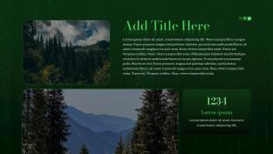 Free Forest PowerPoint Presentation Template Slide