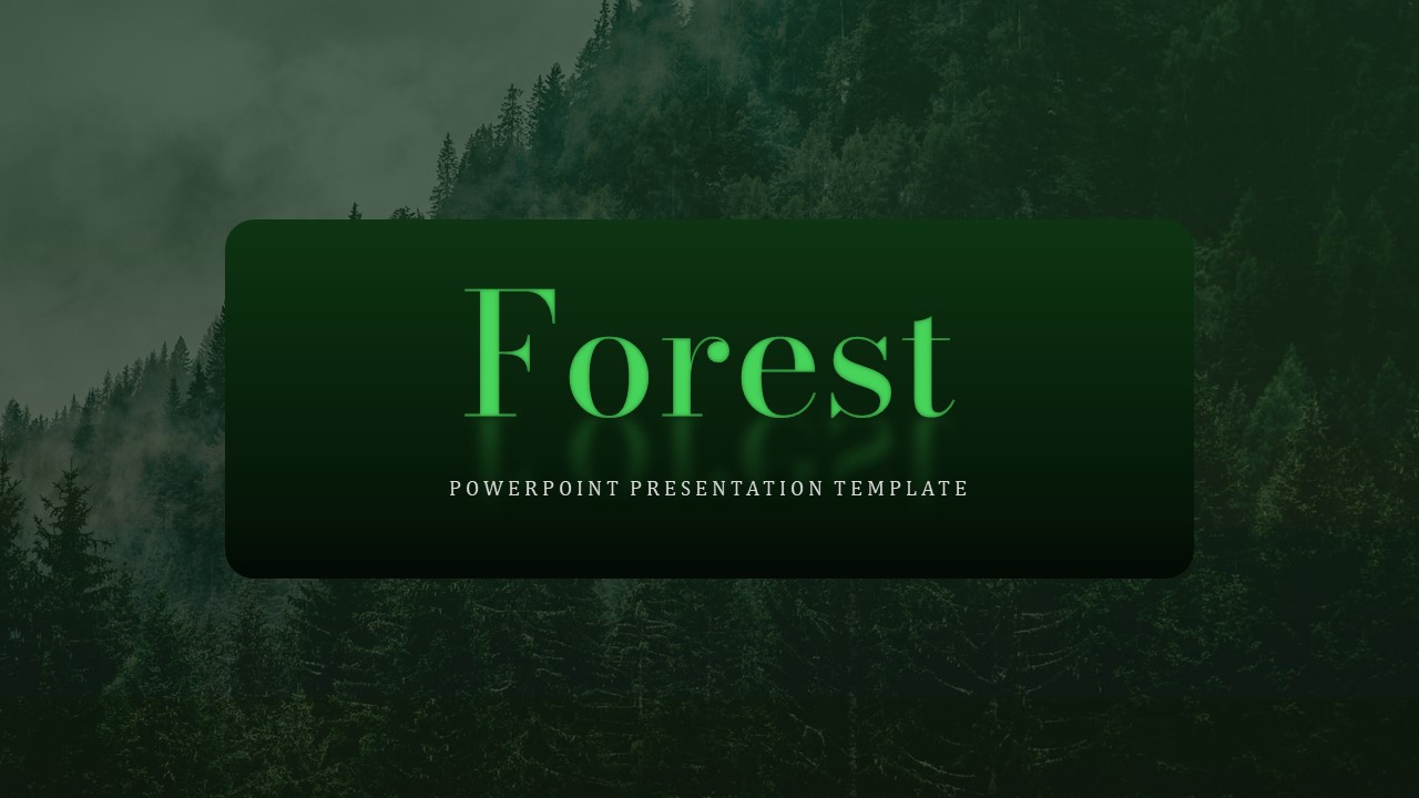 Free Forest PowerPoint Template