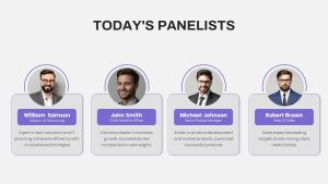 Today&#039;s Panelists PowerPoint Template featured image