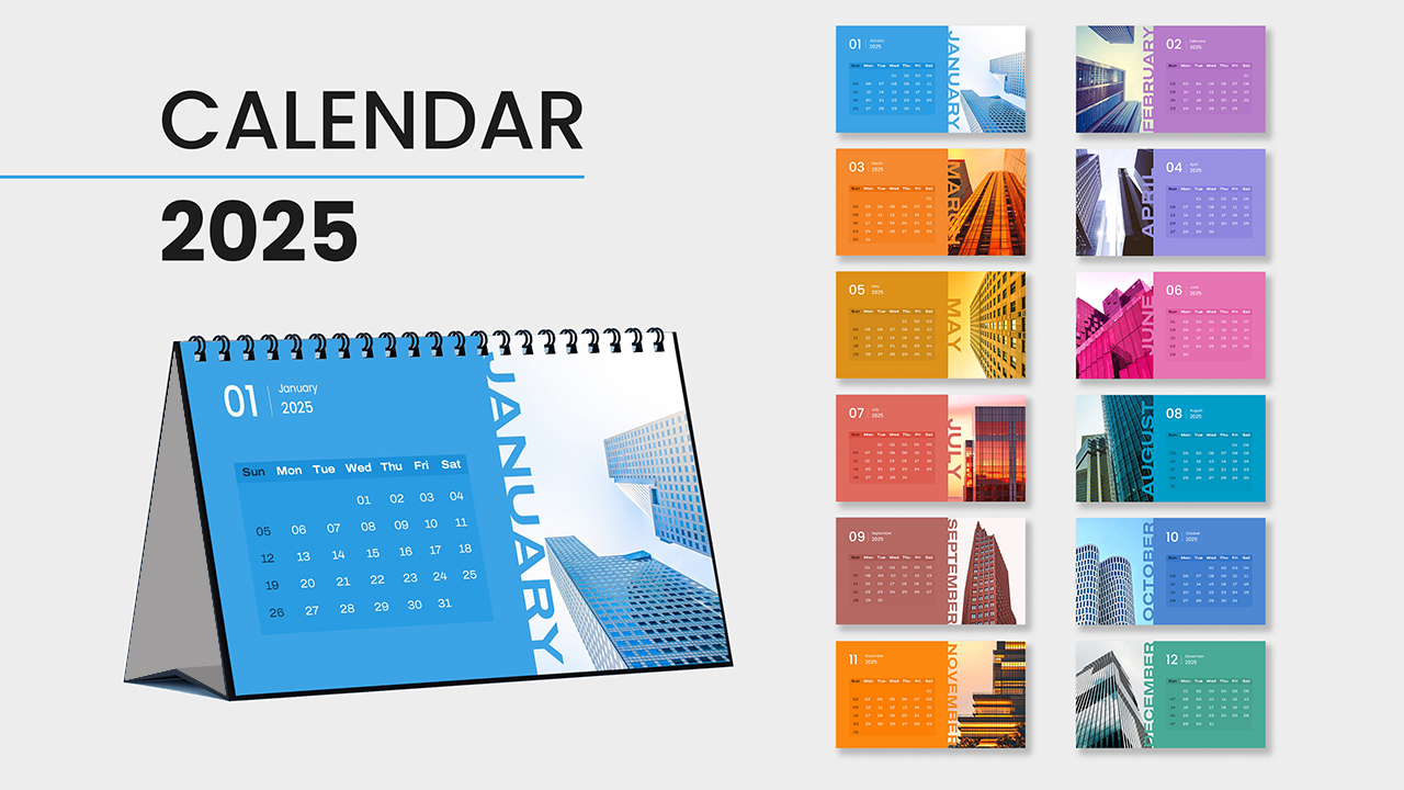 2025 Calendar PowerPoint Template