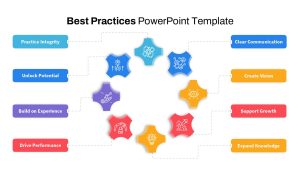 Best Practices PowerPoint Template circular slides