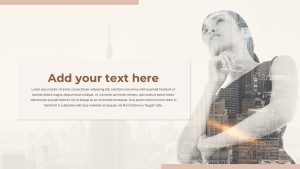 Double Exposure Business PowerPoint Template add your text