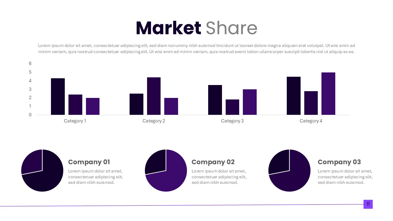 Marketing Presentation PPT Template Market Share