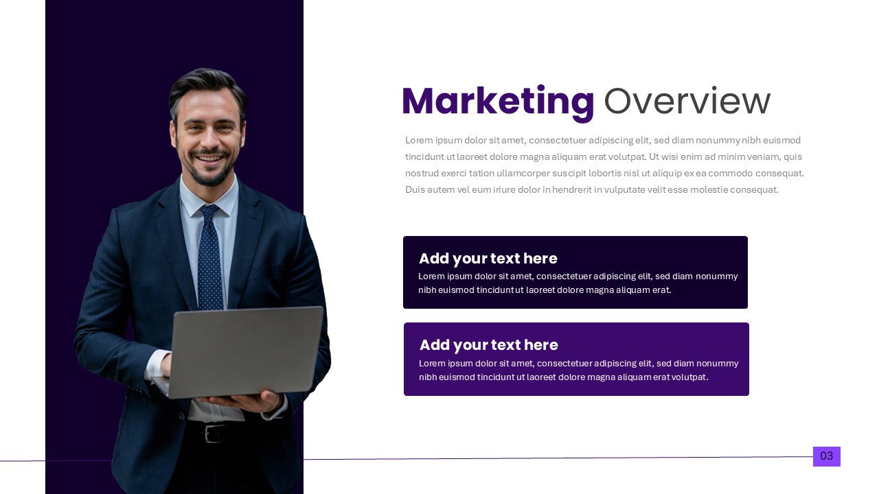 Marketing Presentation PPT Template Marketing Overview