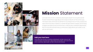 Marketing Presentation PPT Template Mission Statement