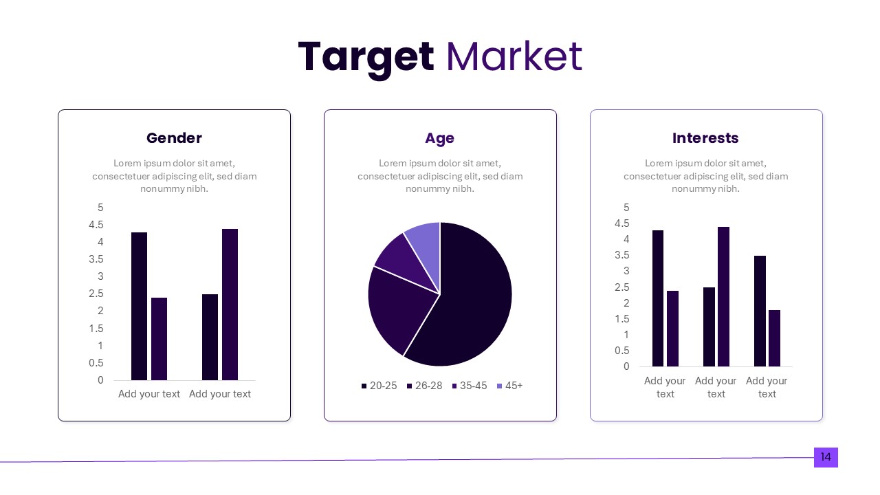 Marketing Presentation PPT Template Target Market