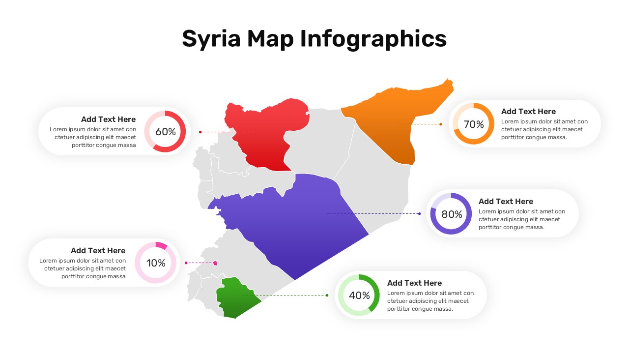 Syria Map PowerPoint Template