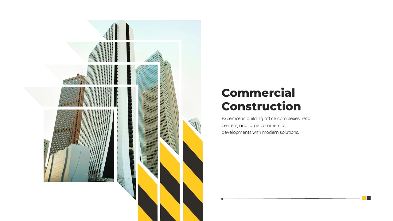 Construction Company Profile PowerPoint Template commercial