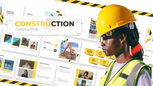 Construction Company Profile PowerPoint Template