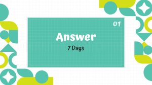 Free Working Flashcard Template 7 Days Answer